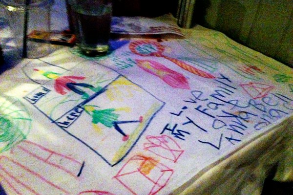 annie's dinner drawing